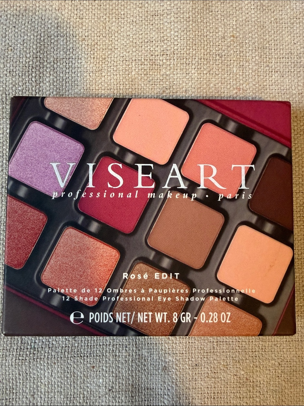 Viseart Rosé Edit 12-Color Palette — Pinks, Peaches & Warm Browns